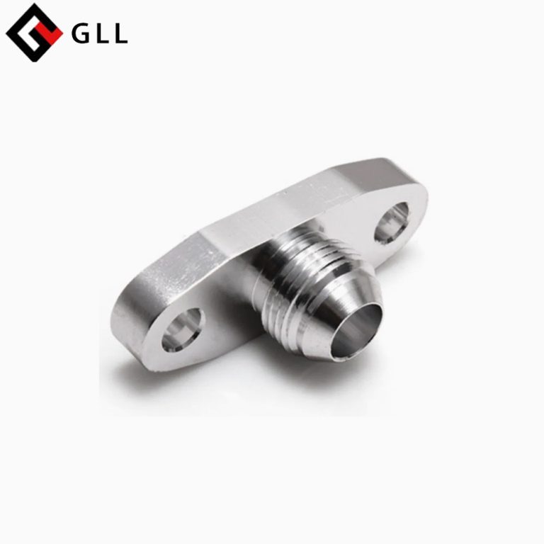 Turbocharger oil line flange